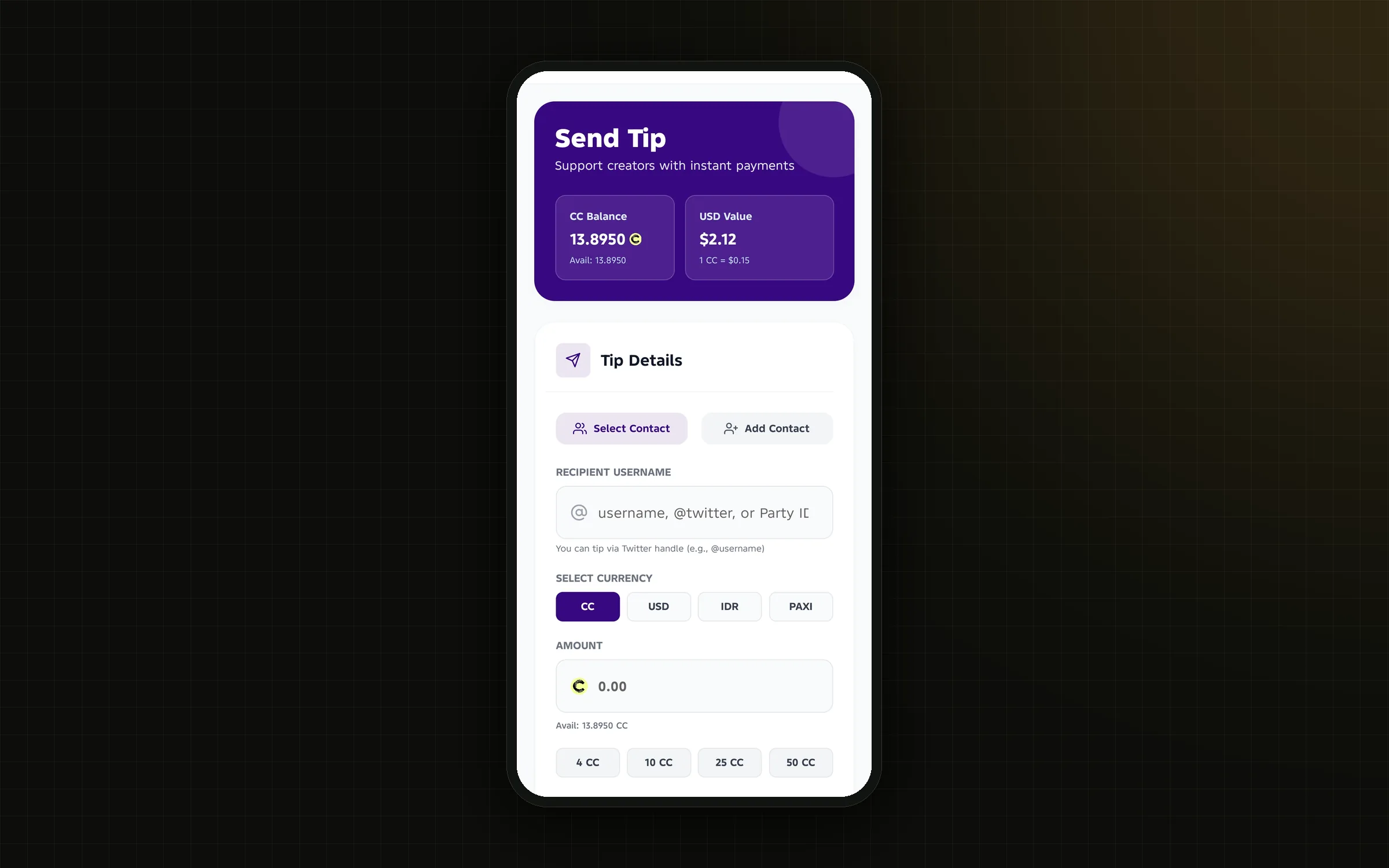 Wintip — Kirim tip